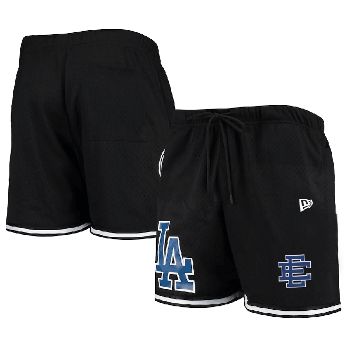 Men's Black Los Angeles Dodgers Mesh Shorts 001